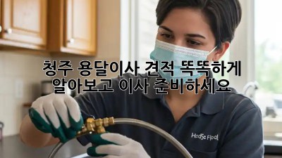 청주 용달이사 견적, 똑똑하게 알아보고 이사 준비하세요!
